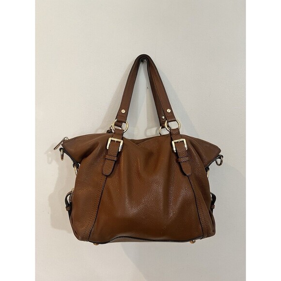 Bundle x Michael Kors Large Leather Camel Brown Tote Bag + Jet Set Crossbody Bag - Picture 6 of 15